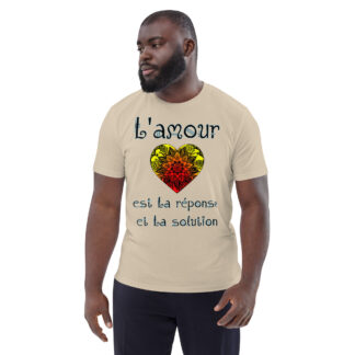 L'amour est la réponse et la solution — t-shirt coton bio Permalife